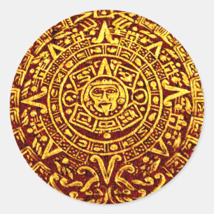 My Mayan Calendar (Round Stickers) Classic Round Sticker