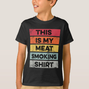 My Meat Smoking Shirt Funny Barbeque Smoker Bbq Gr