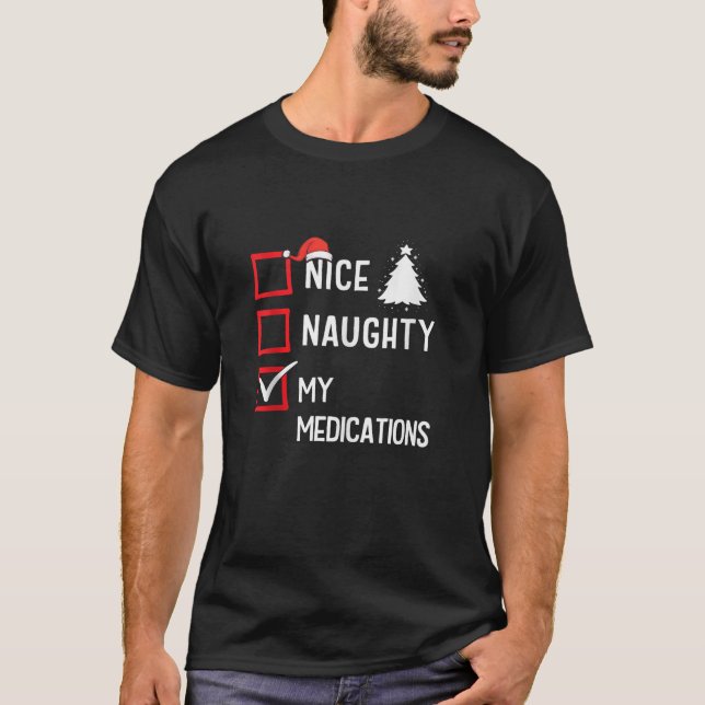 My Medications Nice Naughty Christmas Tank Top (Front)