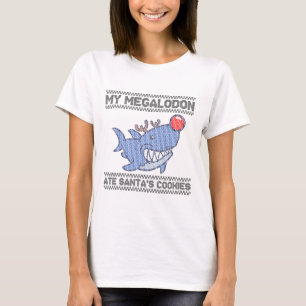 My Megalodon Ate Santa's Cookies - Megalodon Chris T-Shirt