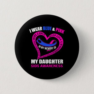My Memory Of My Daughter Sids Awareness 6 Cm Round Badge