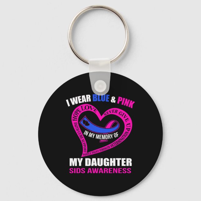 My Memory Of My Daughter Sids Awareness  Key Ring (Front)