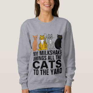MY MILKSHAKE BRINGS THE CATS TO YARD CAT T-SHIRTS