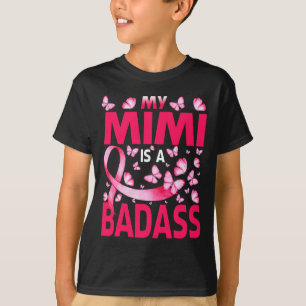 My Mimi Is A D Breast Cancer Awareness Butterfly T-Shirt
