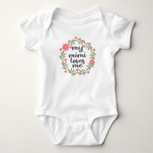 My Mimi Loves Me Baby Bodysuit