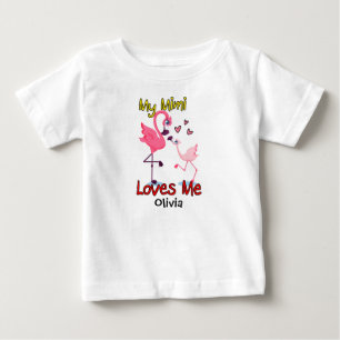 My Mimi Loves Me Flamingo Baby T-Shirt