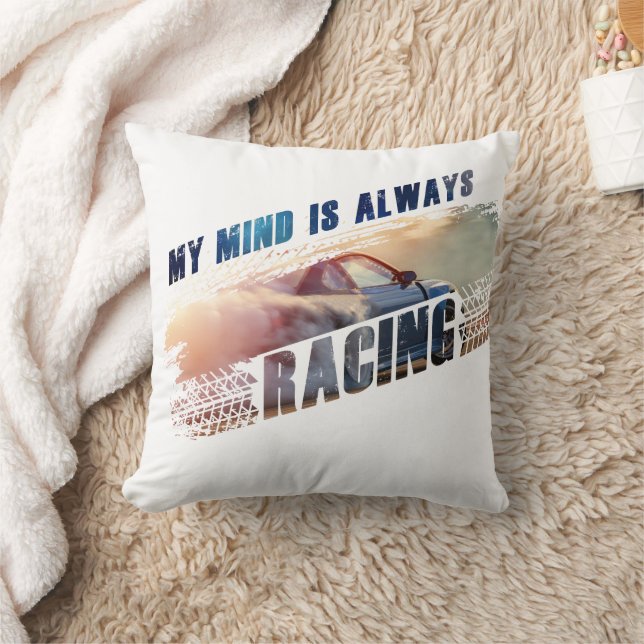 My Mind is Always Racing Men’s & Women’s Car Love Cushion (Blanket)