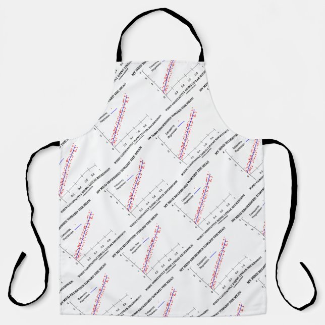My Mind Regresses Towards Mean Linear Regression Apron (Front)