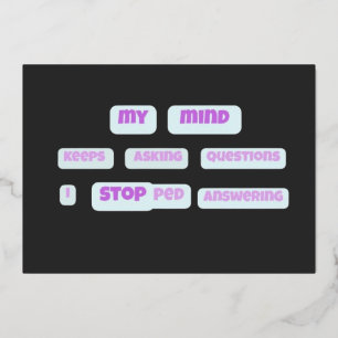 MY MIND STOP limited edition 781 pieces Foil Holiday Card