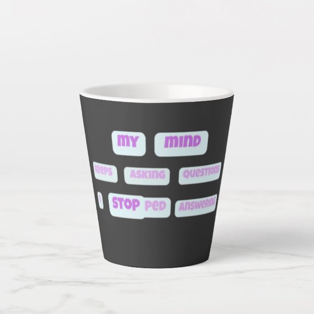MY MIND STOP limited edition 781 pieces Latte Mug (Front)