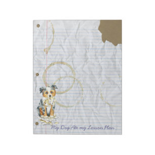 My Mini American Shepherd Ate My Lesson Plan Notepad