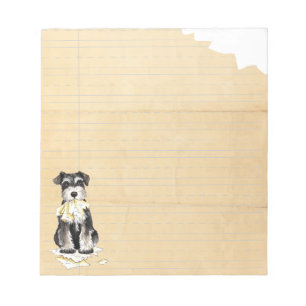 My Miniature Schnauzer Ate My Homework Notepad