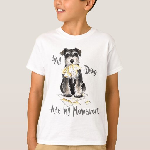Image of My Miniature Schnauzer Ate My Homework T-shirt