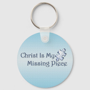 My Missing Piece Religious Key Ring