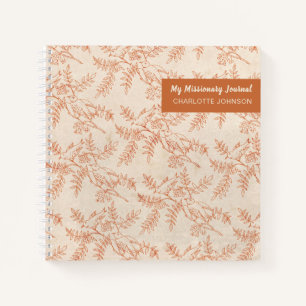 My Missionary Journal Pretty Birds Leaves Diary