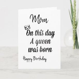 Mom Is The Queen Cards Zazzle