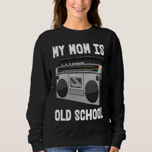 My Mom Is Old School Vintage Tees Women Tape Recor