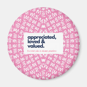 My Mom is Priceless-Appreciated, Loved & Valued Magnet