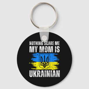 My Mom Is Ukrainian Ukraine Pride Flag Heritage Ro Key Ring
