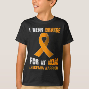 MY MOM MY LEUKEMIA WARRIOR Leukaemia Awareness T-Shirt