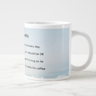 My Mommy is so special She works hard every night. Large Coffee Mug