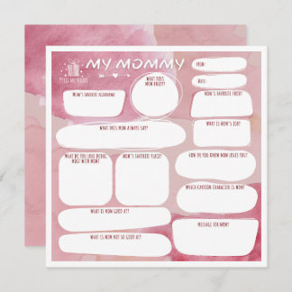 My mommy_personalised greeting card