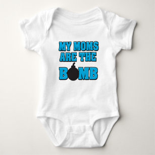 My moms are the bomb baby boy shirt
