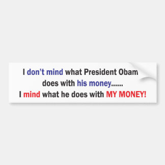 MY-MONEY BUMPER STICKER