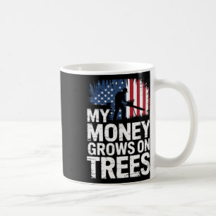 My Money Grows On Trees American Flag Arborist  Coffee Mug