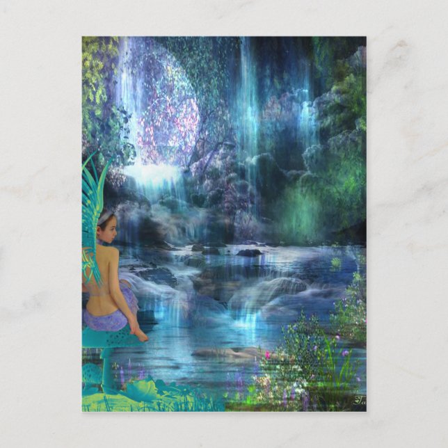 MY MOONLIGHT GARDEN DELIGHT POSTCARD (Front)