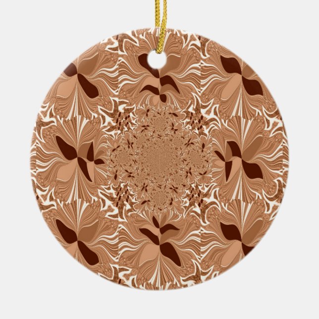 My Morning Coffee Colours Ceramic Tree Decoration (Front)