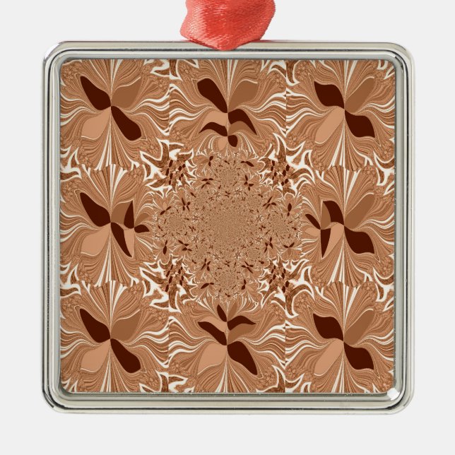 My Morning Coffee Colours Metal Tree Decoration (Front)