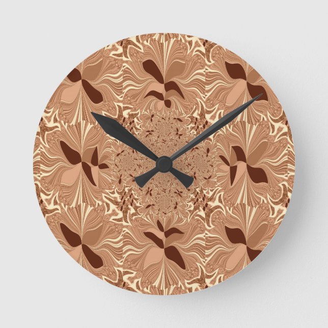 My Morning Coffee Colours Round Clock (Front)