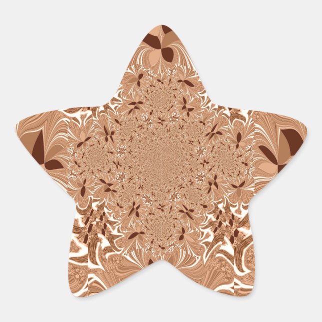 My Morning Coffee Colours Star Sticker (Front)