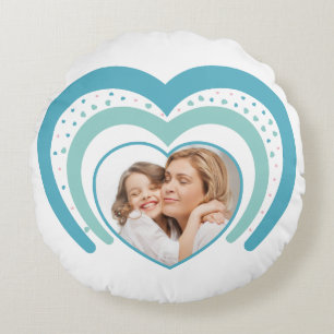 My mother is the sweet flower of love. round cushion