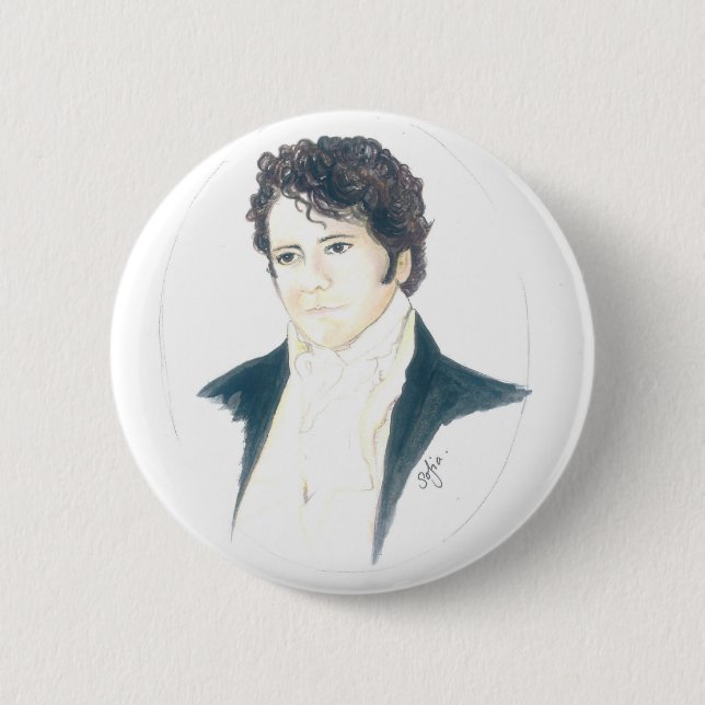 My Mr Darcy 6 Cm Round Badge (Front)