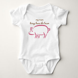 My Mum Brings Home the Bacon: Working Moms Baby Bodysuit