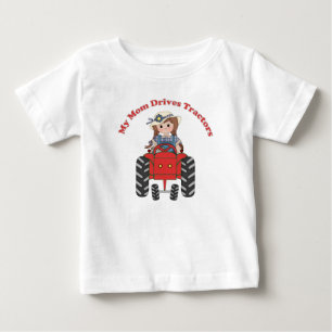 My Mum Drives Tractors Baby T-Shirt