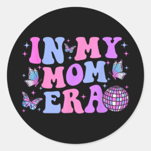 My Mum Era Lover Groovy Mum For Mother's Day Classic Round Sticker