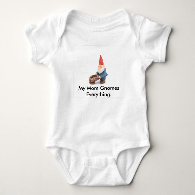 My Mum Gnomes Everything. Baby Bodysuit (Front)
