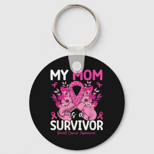 My Mum Is A Survivor Support Breast Cancer Key Ring