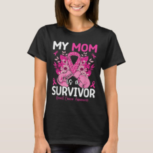 My Mum Is A Survivor Support Breast Cancer T-Shirt