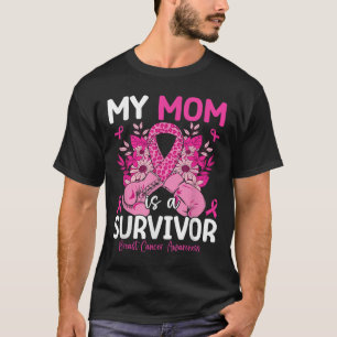 My Mum Is A Survivor Support Breast Cancer T-Shirt