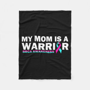 My Mum is A Warrior BRCA Awareness Breast Cancer Fleece Blanket