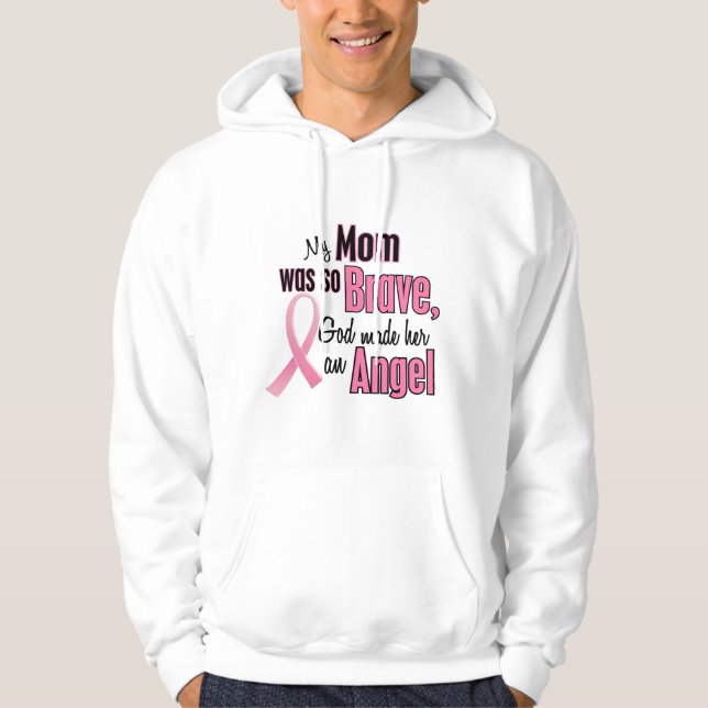 My Mum Is An Angel Breast Cancer Hoodie (Front)