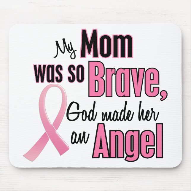 My Mum Is An Angel Breast Cancer Mouse Mat (Front)