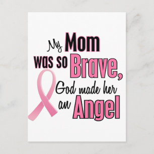 My Mum Is An Angel Breast Cancer Postcard
