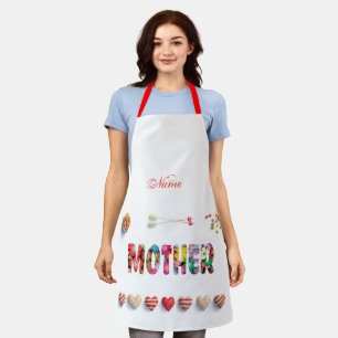 My mum is my queen apron