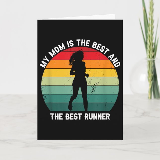 My Mum Is The And Also The Fastest Runner  Card (Front)