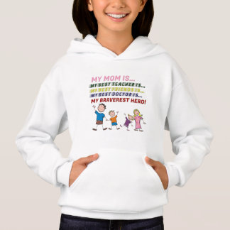 My Mum is the Best - Kids Pullover Hoodie